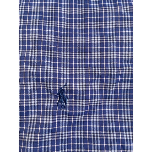 Ralph Lauren Performance Button Down Shirt 2XLT Blue Plaid Lightweight - Picture 2 of 9